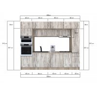 Bucatarie ZONE 300 FRONT PAL K002 / decor K084
